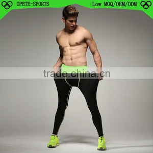 (OEM/ODM Factory)2016 Lycra Sport Compression Tight ,men Compression Pants,long Compression Wear thumbnail-3