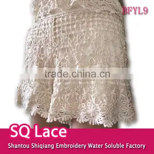 Ladies Hot/water Soluble Lace/fashion Embroidery Lace/cotton Lace Woman Short thumbnail-1