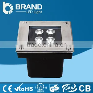 IP67 RGB Waterproof Outdoor 4x1W Square CE Rohs LED Inground Light thumbnail-1