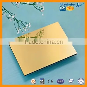 Brush Gold Silver Aluminum Composite Panels thumbnail-1