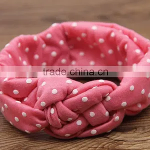 Hot Sale 2016 European Designs Children Knitted Cross Hair Bands Baby Girl Headbands thumbnail-3