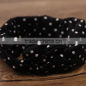 Hot Sale 2016 European Designs Children Knitted Cross Hair Bands Baby Girl Headbands thumbnail-4