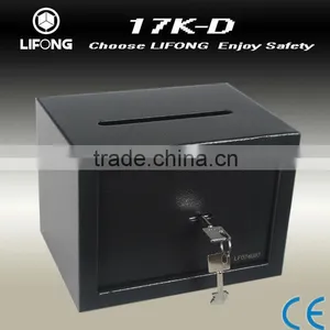 Mini and Cheapest Mechanical Key Metal Safe for Private Use thumbnail-1