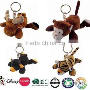 Assorted Stuffed Animals Plush Keychain, Plush Animal Keychain For Promotion thumbnail-3