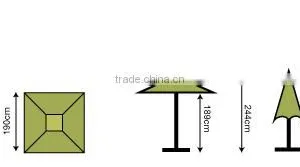 Steel Parasol Outdoor Garden Steel Umbrella Outdoor Patio Umbrella thumbnail-2