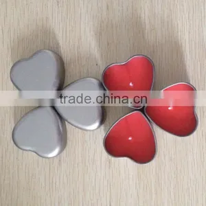 Heart Shape Metal Seamless Massage Candle Tin With Metal Lid thumbnail-4