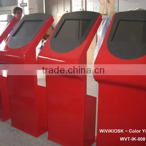 19''inch Interactive Free Red Standing Information Kiosk thumbnail-1