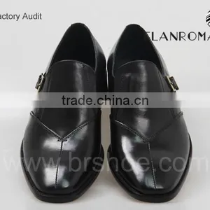 Gentle Real First Layer Calf Leather Black Monk Strap Men Dress Shoes thumbnail-6