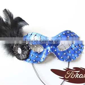 Halloween Accessories Cock Feather Mask thumbnail-1