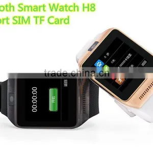 Bluetooth Smart Watch H8 5.0MP Camera Stainless Steel Support SIM TF Card thumbnail-1