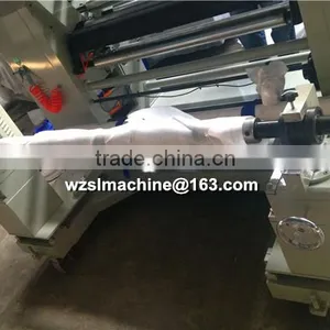 Full Automatic Coreless Pre Stretch Film SlittingRewinder Machine thumbnail-2