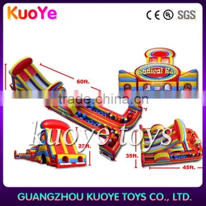 Bouncy Castle Obstacle Course Pvc Inflatable Barriers Sports Inflatable Assault Course thumbnail-1