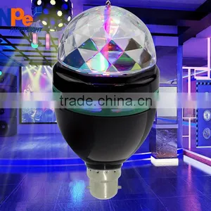 Low Price Factory Party Disco DJ Bar Decoration RGB Crystal Magic Ball Stage Lights Led Rotating Bulb Lamp Quality Choice thumbnail-1
