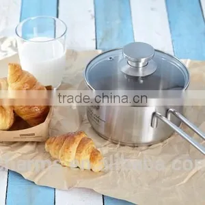 Elegant SS Pot With Steel Handle thumbnail-1