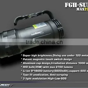 HID Handhold Rechargeable Diving Light Torch thumbnail-2