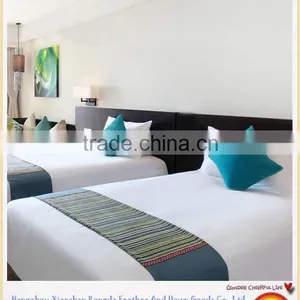 High Quality Cotton T-300 Home Bedding Collection/Plain White Bed Sheet Set/Sheraton Supplier Most Popular thumbnail-2