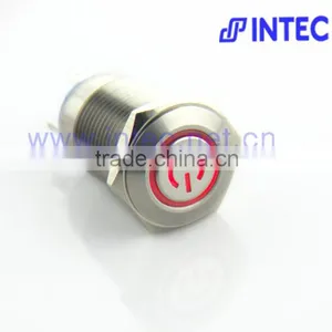 16mm Metal Switch, LED and Latch Metal Switch, With the Character of Power Symbol Lamp Switch thumbnail-2