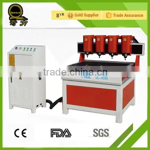 Hot Sale QL- 9080 Independent 4 Spindles 3d Rotary Carving Cnc Router Wood Price Good thumbnail-1