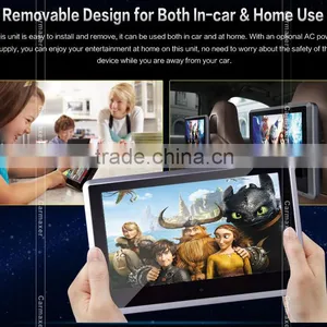 Super Hot Universal 10.1 Inch/9 Inch Headrest Dvd Player With Touch Button thumbnail-5