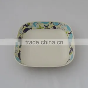 Eco-Friendly Bamboo Fiber Square Bowl thumbnail-1