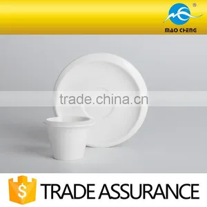 Plain Fine China Ceramic Teacup With Saucer thumbnail-2