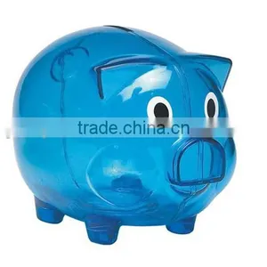 China Wholesale Colorful Plastic Lovely Piggy Saving Pot Money Bank Box for Sale thumbnail-4