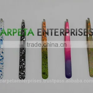 Lash and Brows Volume Tweezers/ Volume Eyelash Extension Tweezers/ Sharp Pointed Tweezrs/ Powder Coated Eyelash Color Tweezers thumbnail-5