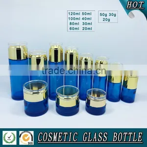 Cosmetics Packaging Glass Pump Lotion Bottle and Glass Cosmetic Jars thumbnail-1