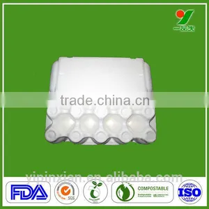 10 Eggs Sugarcane Fiber Moulded Pulp Chicken Egg Tray thumbnail-1