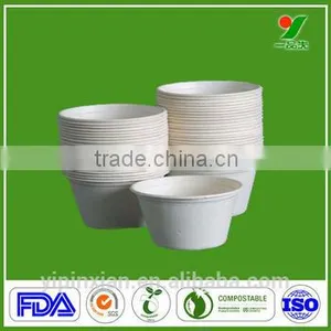 Eco-friendly Compostable Disposable Hot Soup Deep Paper Bowl thumbnail-1
