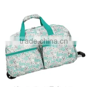 Ladies Carry on Trendy Rolling Duffel Bags for Traveling thumbnail-3