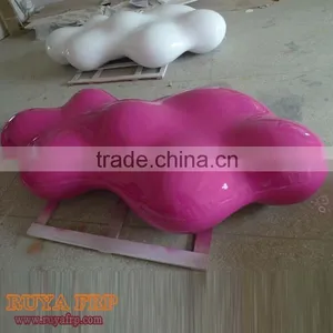 2.1M Fiberglass Modern Furniture FRP Stool Hotel Decoration Waiting Chairs RUYA Brand Factory Outlet thumbnail-3