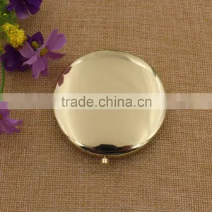 Promotion Gold Crystal Mirror Pocket/ Beautiful Makeup Compact Mirror Custom thumbnail-5