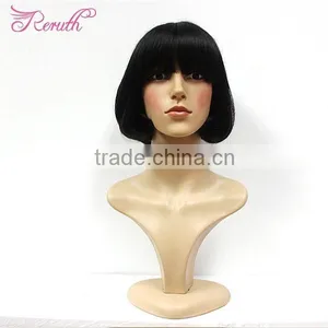 2015 Hot Sale Cheap Synthetic Hair Black Short Bob Wigs thumbnail-1