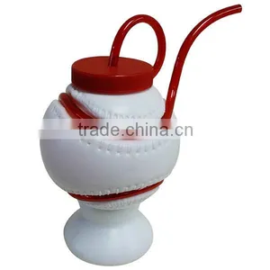 The PP Basketball Plastic Cup With Straw on Sales thumbnail-1
