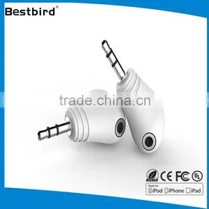 For IPod IPhone Headphone Splitter 3.5mm For Lovers 3.5mm Music Headphone Splitter thumbnail-2