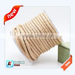 Real 6mm Top-quality Brown Snakeskin Leather Cord for Designed Bracelets thumbnail-4