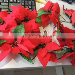 Battery/solar Powered Christmas Flower LED String Light SO4797R thumbnail-1
