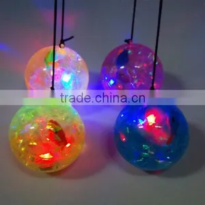 Gltter Bouncing Ball With Water 65mm LED Light up Flashing LED Animal Bouncy Ball thumbnail-4
