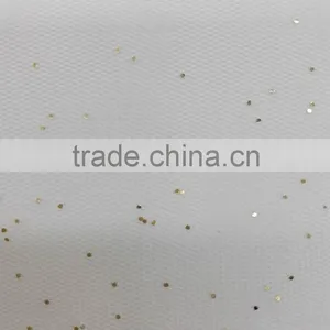 China Supplier Attracting Deisgn Mesh Sprinkle Gold Fabric Fine Mesh thumbnail-1