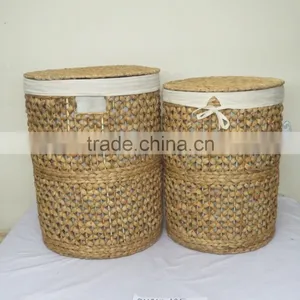 Vietnam Eco-friendly Water Hyacinth Hamper thumbnail-1