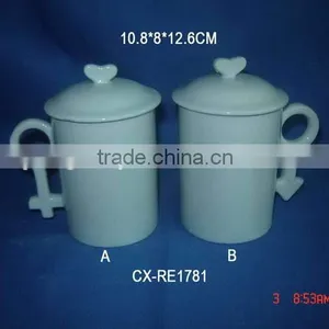 Ceramic Decal Mug for Valentine's Day, Couple Mug thumbnail-6