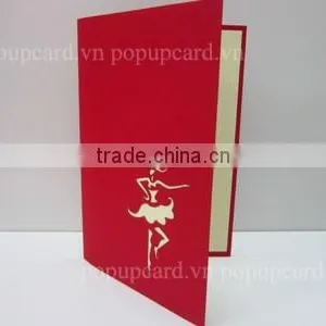 Doll (dancer Doll) Laser Cutting 3d Greeting Card thumbnail-2