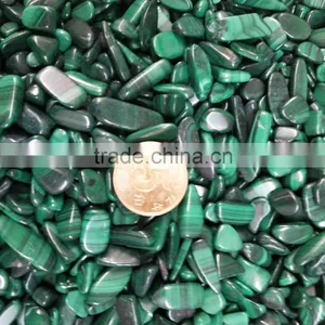 Natural Tumbled Malachite Stone Chips thumbnail-1