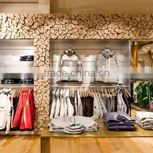ME03 2016 Unique Wood Clothing Display Clothes Display Rack in Store Design for Garments thumbnail-3