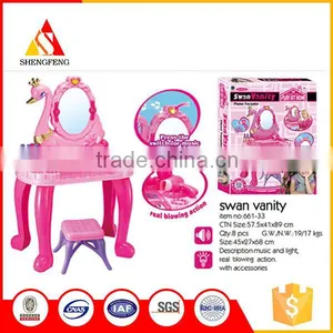 Dresser Furniture Kids Dresser Toy Make up Mirror Plastic Dresser Toy thumbnail-1
