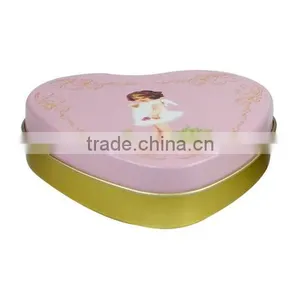 Pretty Candy and Chocolate Tin Cans Heart Shaped Gift Tin Boxs thumbnail-4
