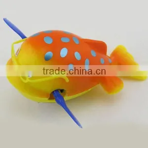 Cartoon Fish Clockwork Toy With Glasses thumbnail-1