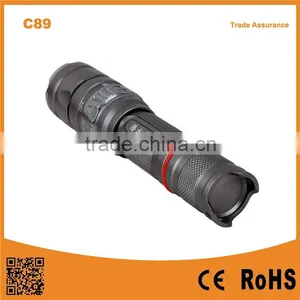 C89 Aluminum Alloy 500lumens High Power Wateroroof Rechargeable Flashlight Diving Torch With 5 Lighting Modes thumbnail-1