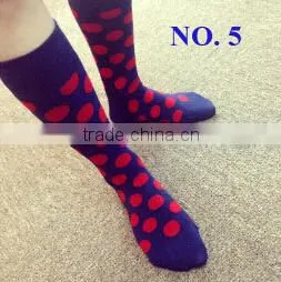 Navy High Quality Soft Dots In-stocking Women/Mens Socks thumbnail-1